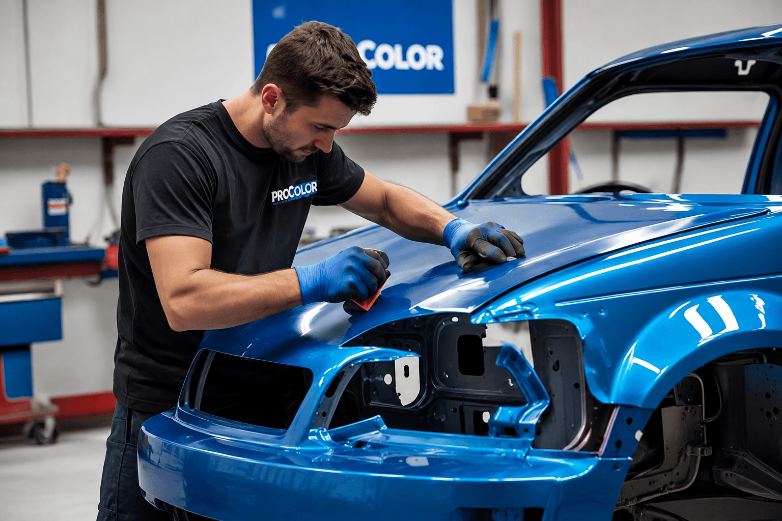 Мастер Pro Color готовит кузов автомобиля к покраске