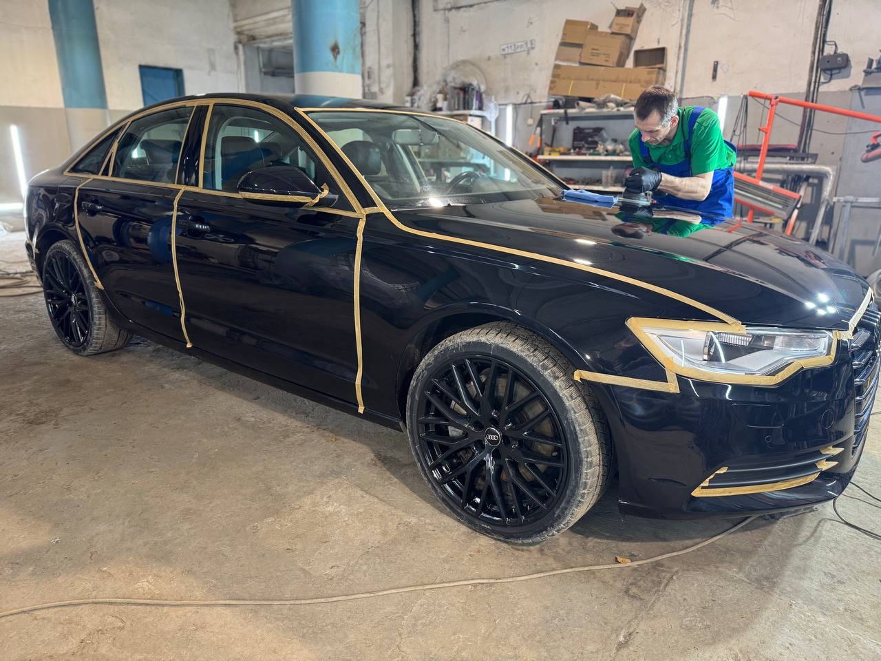 Полировка кузова Audi в мастерской Pro Color
